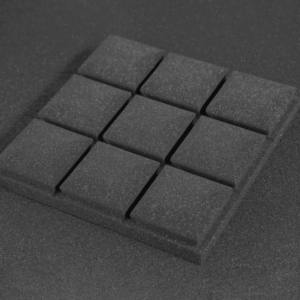 placa acústica barra de chocolate 50x50 e 30x30cm