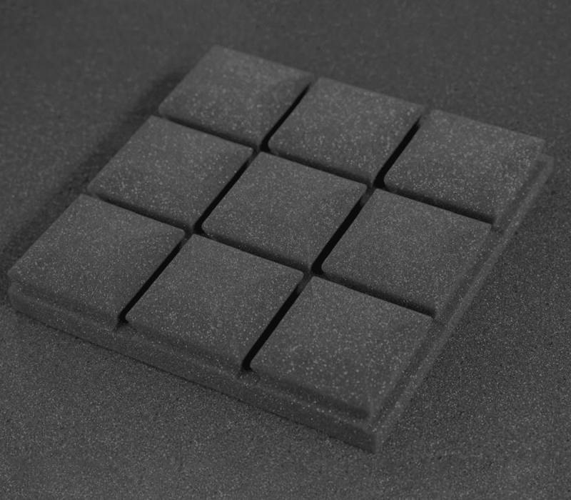 placa acústica barra de chocolate 50x50 e 30x30cm