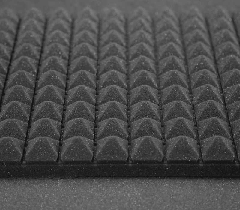 placa acústica triangular 50x50 cm e30x30 cm